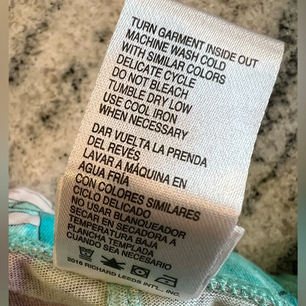 🧜‍♀️ Ariel 🐚 Teal Pajama Pants w Red Drawstring - Disney, 100% Cotton - Picture 8 of 8